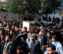 جماهير غفيرة تشيع جثامين شهداء سرايا القدس