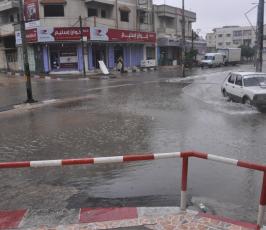 أجواء المنخفض الجوى في قطاع غزة