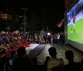  مباراة مصر والكونجو في ميادين غزة ‫(40698383)‬ ‫‬ ‫‬