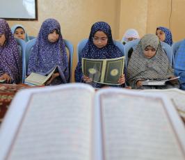مخيمات تحفيظ القرآن الكريم بغزة في شهر رمضان المبارك ‫(1)‬ ‫‬