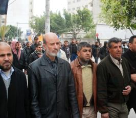 مسيرات حاشدة في غزة وجنين تضامناً مع خضر عدنان
