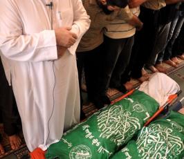 غزة تودع شهداء العدوان الصهيوني على غزة