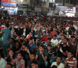 احتفالات في رام الله بعد فوز المنتخب الفلسطيني على نظيره الفلبيني (1-0)