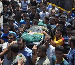 جنازة الشهيد القائد في سرايا القدس شعبان الدحدوح