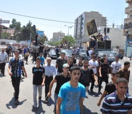 جنازة الشهيد القائد في سرايا القدس شعبان الدحدوح