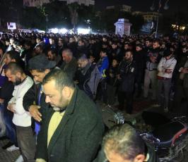 صلاةالعشاء في الساحات العامة بدعوة من الجهاد الإسلامي نصرة للقدس (11)