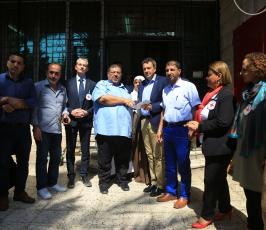 رئيس اللجنة الدولية للصليب الأحمر وأهالي الاسرى الفلسطينيين ‫(1)‬ ‫‬