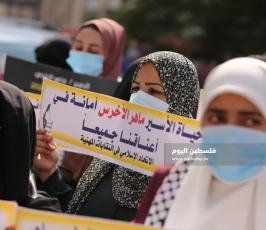 وقفة للاتحاد الإسلامي للنقابات المهنية بغزة نصرةً للأسير الأخرس (9).JPG