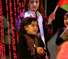 مهرجان فرقة طيور الجنة بساحة الكتيبة بمدينة غزة