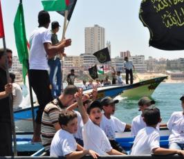 مسيرة بحرية لأشبال مخيمات الجهاد