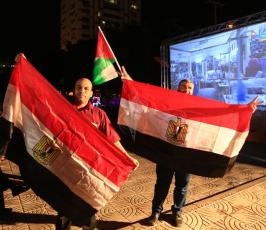  مباراة مصر والكونجو في ميادين غزة ‫(1)‬ ‫‬