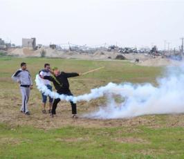 بالصور :مواجهات مع قوات الاحتلال على الحدود الشرقية لمدينة غزة و الأراضي المحتلة
