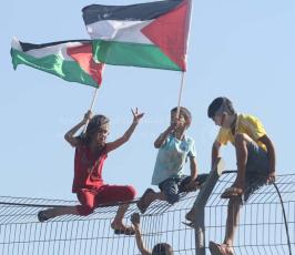 الاحتلال يعتدي على تظاهرة ضد مخطط "برافر" على حاجز حزما قرب القدس