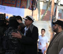 سرايا القدس تنظم مسيراً عسكرياً لعرس الشهيد كامل قريقع بغزة (28)