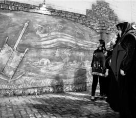 أكبر جدارية نحت في فلسطين