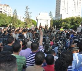 مؤتمر صحفي لعدد من اذرع المقامة
