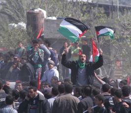 مسيرات حاشدة بذكرى يوم الارض الفلسطينى بشمال قطاع غزة