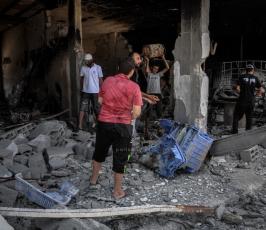 ميناء غزة دمار 2014