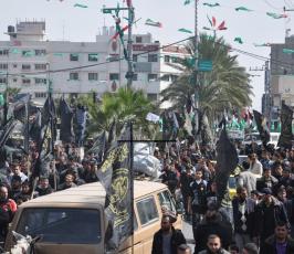 مسيرة الغضب نصرة للأقصى والقرآن الكريم بغزة