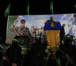 مهرجان تابين الشهيد مازن فقهاء بساحة الكتيبة بغزة ‫(38797825)‬ ‫‬