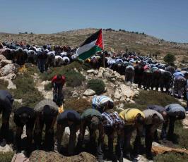 خاص فلسطين اليوم...الاحتلال يقمع مسيرة سلمية منددة بالإستيطان في دير جرير شرقي رام الله