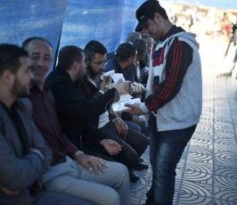 خيمة لإستقبال المهنئين بالافراج عن المحررة لينا الجربونى ‫(39977481)‬ ‫‬