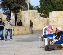 المرابطون في ساحات المسجد الاقصى يمنعون اعضاء حزب الليكود من تدنيس الاقصى
