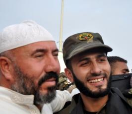 لحظة الإفراج عن أسيرين من سرايا القدس بعد اعتقال دام 10 اعوام