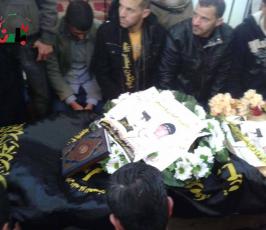 جماهير غفيرة في وداع الإستشهادي من سرايا القدس راغب جرادات في جنين