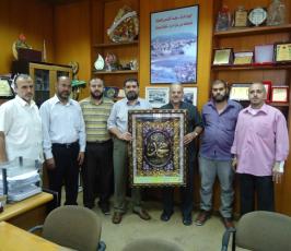 الجهاد غرب غزة تزور وزير الشباب والرياضة ورئيس بلدية غزة