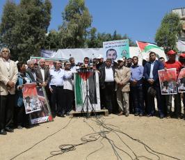  مؤتمر صحفى للجنة الأسرى بغزة  ‫(1)‬ ‫‬