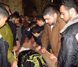بالصور:جماهير غفيرة تشيع جثمان الشهيد المجاهد "محمد العجلة"