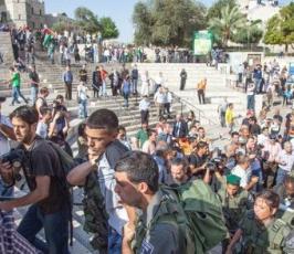 احتفالات صاخبة ورقصات ماجنة ليلا في باحة البراق في ذكرى احتلال القدس