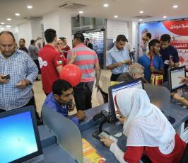 افتتاح مقر شركة الوطنية موبايل في مدينة غزة ‫(38994455)‬ ‫‬