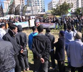 بالصور:الجهاد تنظم وقفة دعم للاسرى ورفضا للاعتقال السياسى في الضفة الغربية