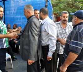 الجهاد تقيم بيت عزاء للشهيد عاصي أمام الصليب بغزة