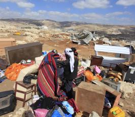 قوات الاحتلال تهدم مساكن بدوية شمال القدس المحتلة