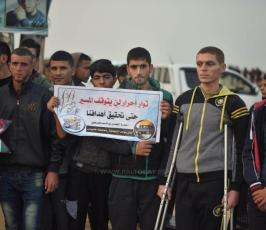 فعاليات جمعة التضامن مع الشعب الفلسطينى فى مخيم العودة شرق خزاعة (9).jpeg