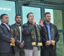 الرابطة الإسلامية تنظم وقفة طلابية تضامنيا مع الأسيرة الشلبي  بالجامعة الاسلامية