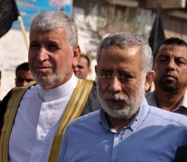  مسير لقادة الجهاد الإسلامي لمنازل عدد من الشهداء