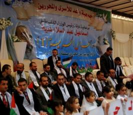 العرس الجماعى الذى يضم 50 أسيراً محررأ من محررى صفقة وفاء الأحرار بغزة