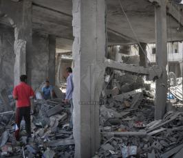 قصف منازل المواطنين فى مدينة بيت حانون2014