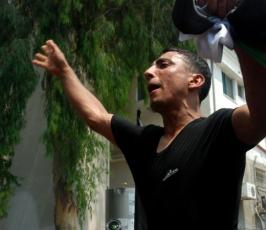 استقبال حاشد للاسير المحرر السرسك بغزة
