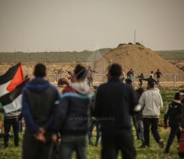 مسيرة العودة في منطقة ملكة شرق مدينة غزة ‫(43844128)‬ ‫‬.JPG