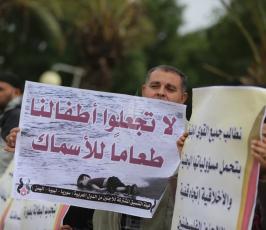 اعتصام اللاجئين السوريين للمطالبة بحقوقهم (10)