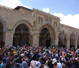 المرابطون يفشلون محاولات الجماعات اليهودية بتدنيس الأقصى ومواجهات مع الاحتلال