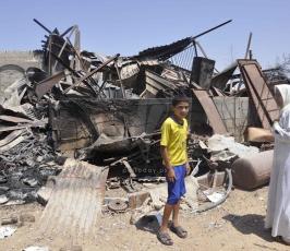 الدمار فى مدينة رفح جراء العدوان الاسرائيلى على القطاع2014