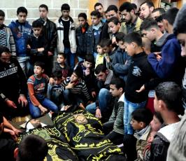 تشييع جثامين شهداء سرايا القدس بالشجاعية