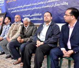 اللجنة الاعلامية للجهاد الاسلامى تزور أسر الشهداء الصحفيين بغزة