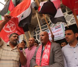 وقفة تضامنية دعماً لسوريا بغزة ‫(44302858)‬ ‫‬ ‫‬.JPG